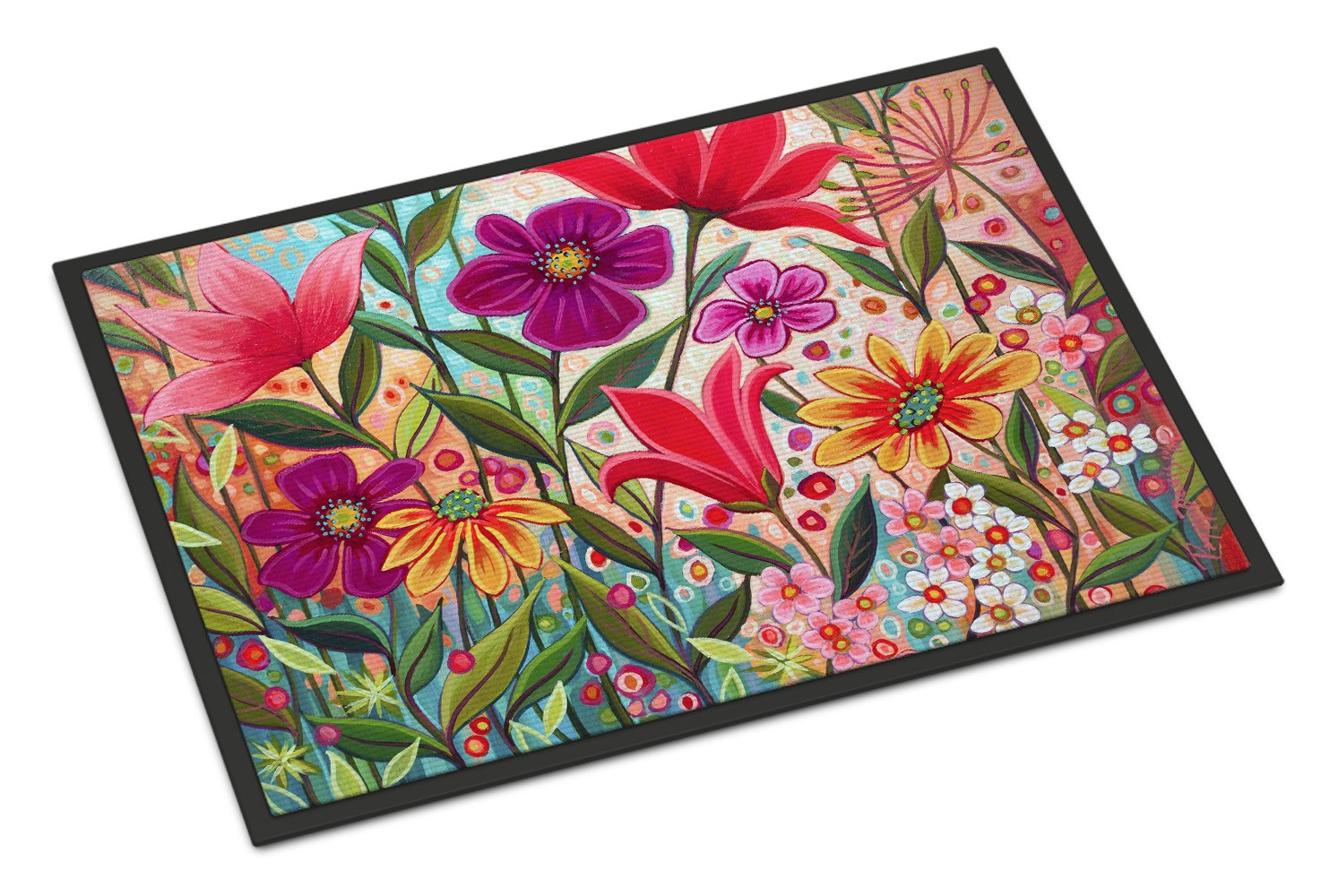 Fanciful Flowers Indoor or Outdoor Mat 24x36 PPD3015JMAT