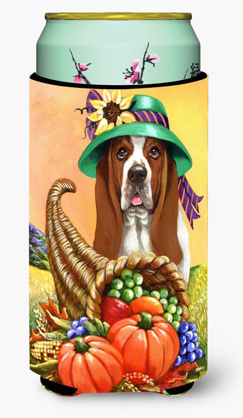 Basset Hound Autumn Tall Boy Hugger PPP3010TBC by Caroline's Treasures