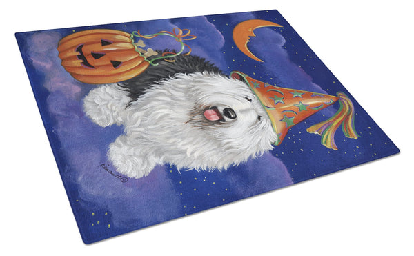 Old English Sheepdog Halloween Glass Cutting Board Large PPP3118LCB by Caroline's Treasures