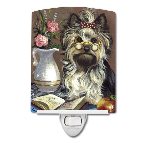 Yorkie Teacher's Pet Ceramic Night Light PPP3128CNL - the-store.com