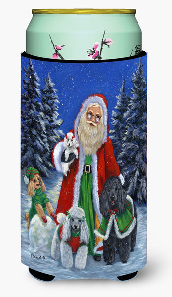 Poodle Christmas Santa Tall Boy Hugger PPP3150TBC by Caroline's Treasures