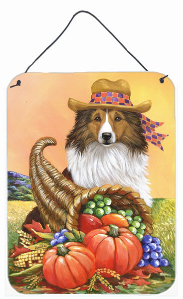 Buy this Sheltie Autumn Wall or Door Hanging Prints PPP3185DS1216