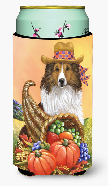 Sheltie Autumn Tall Boy Hugger PPP3185TBC by Caroline's Treasures