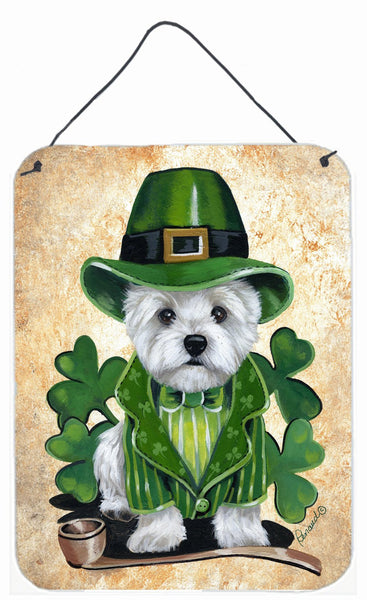 Buy this Westie St Patrick's Day Leprechaun Wall or Door Hanging Prints PPP3214DS1216