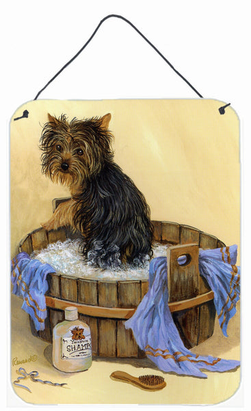 Buy this Yorkie Bath Time Wall or Door Hanging Prints PPP3244DS1216