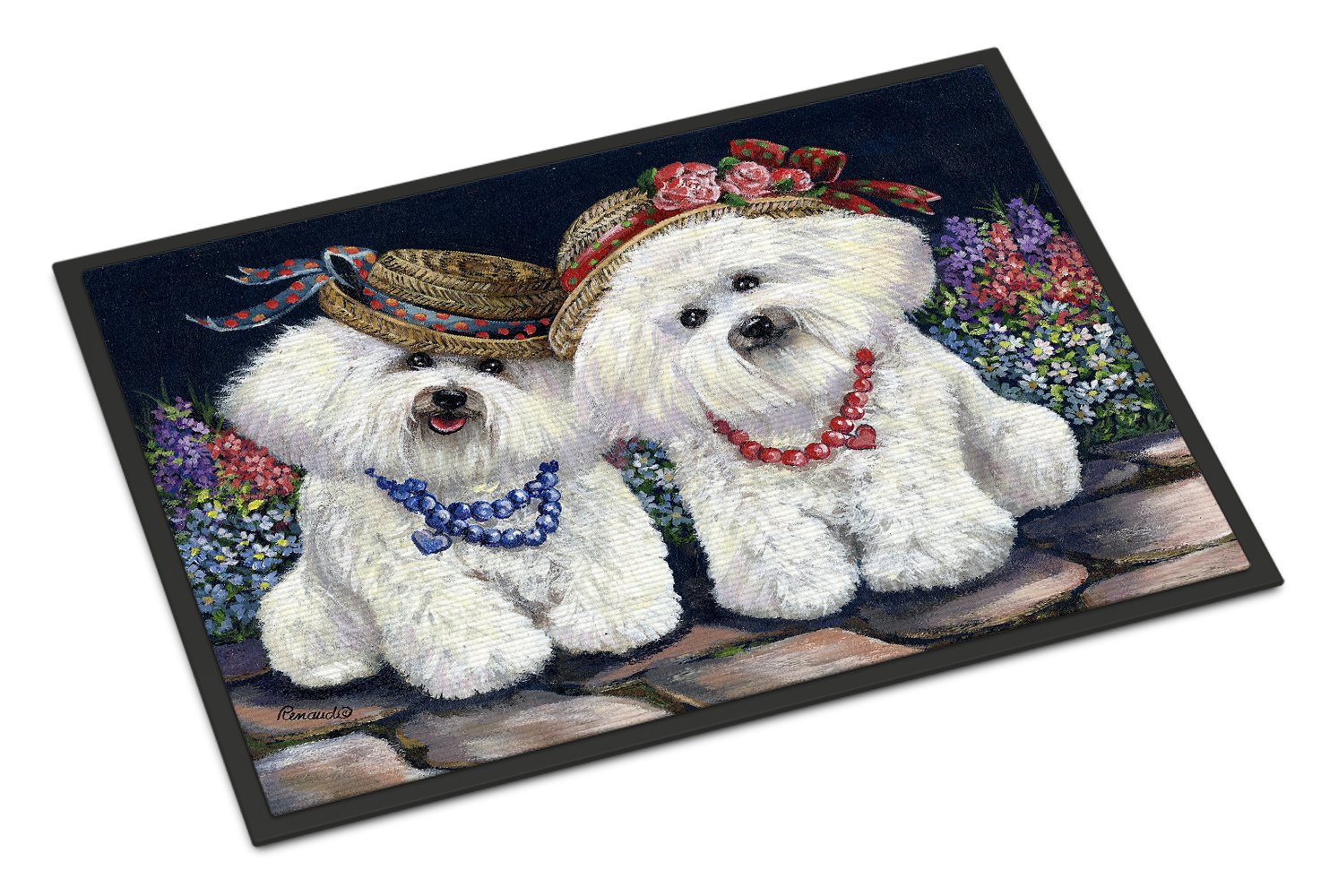 Bichon Frise Sisters Indoor or Outdoor Mat 24x36 PPP3247JMAT