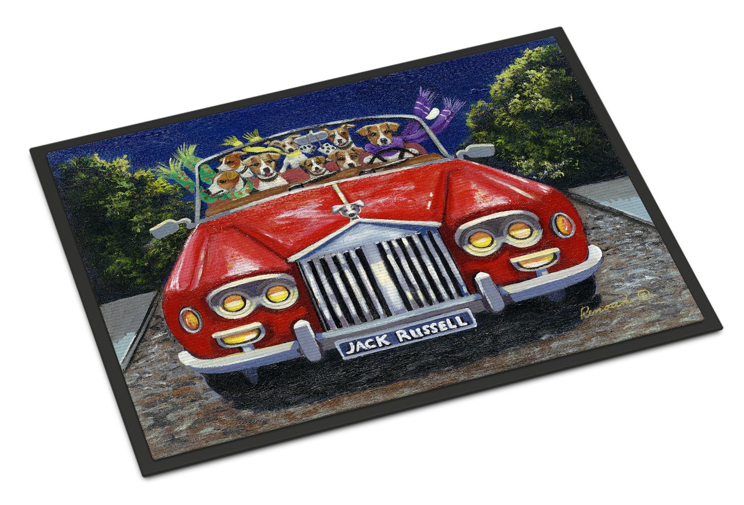 Jack Russell Evening Cruise Indoor or Outdoor Mat 24x36 PPP3262JMAT