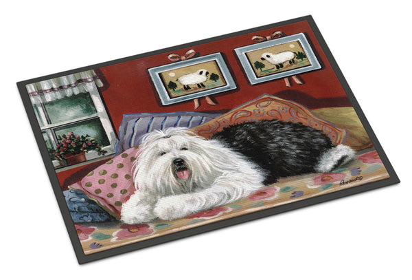 Old English Sheepdog Sweet Dreams Indoor or Outdoor Mat 18x27 PPP3266MAT - the-store.com