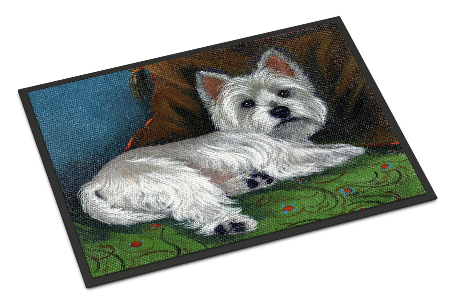 Westie Wake Up Indoor or Outdoor Mat 24x36 PPP3287JMAT