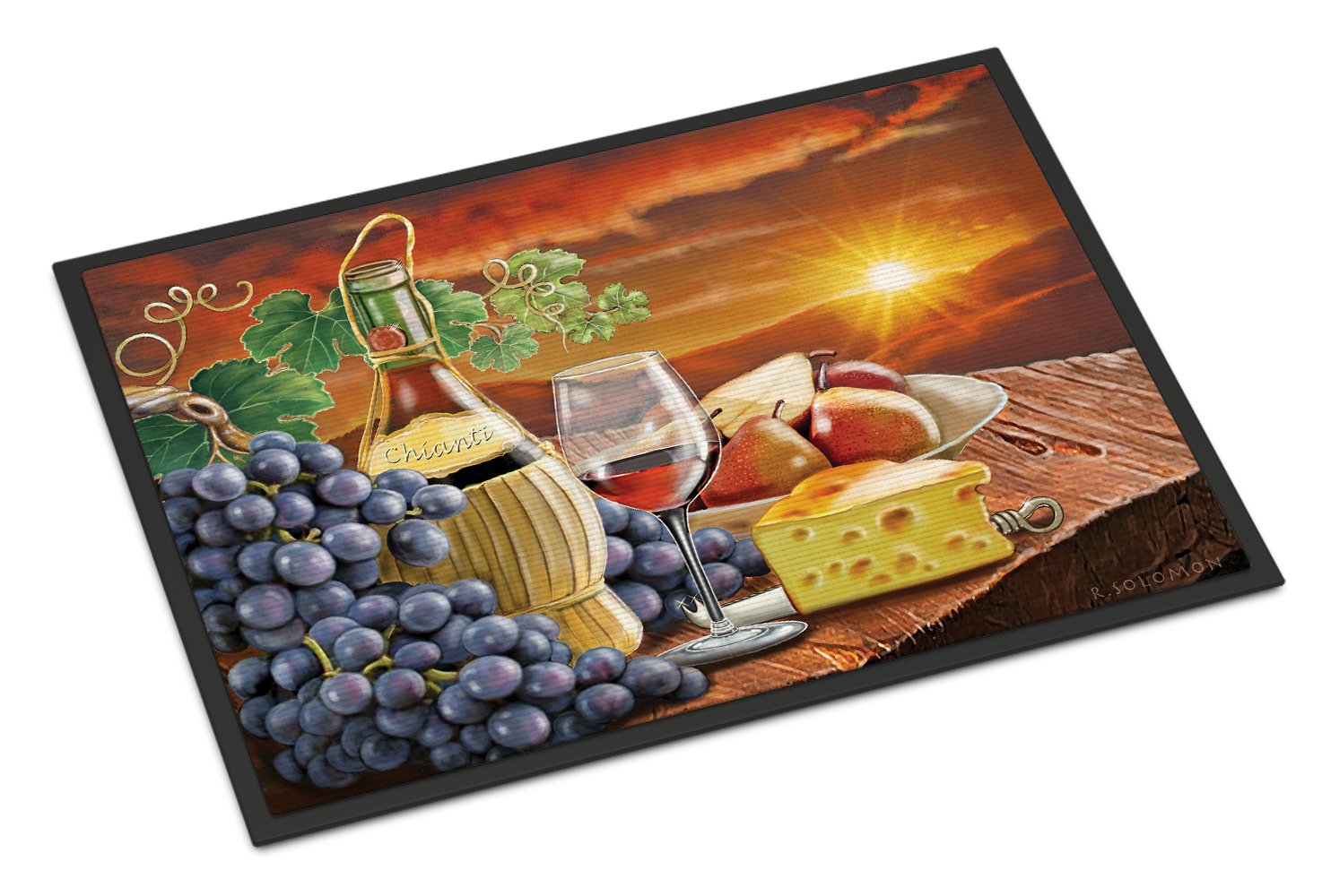 Chianti,+Pears,+Wine+and+Cheese+Indoor+or+Outdoor+Mat+24x36+PRS4029JMAT+by+Caroline's+Treasures