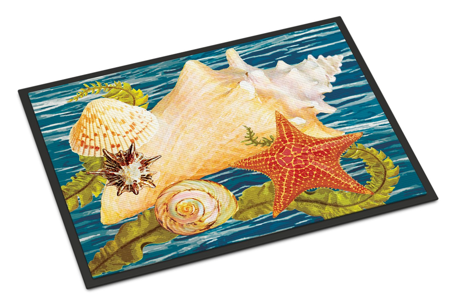 Conch Starfish And Cockle II Indoor or Outdoor Mat 24x36 PRS4057JMAT