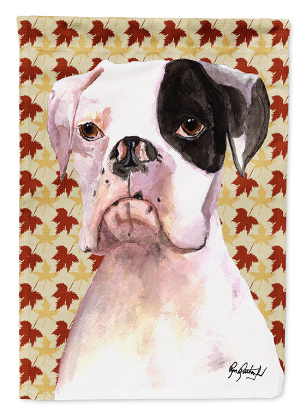 Cooper Fall Leaves Boxer Flag Garden Size RDR3007GF.