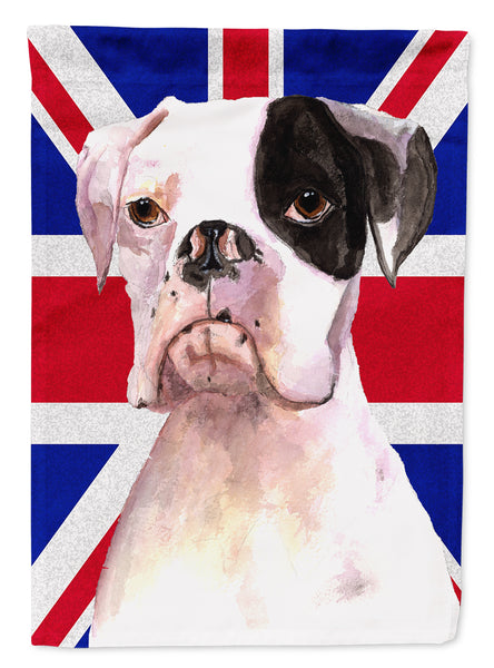 Boxer Cooper with English Union Jack British Flag Flag Garden Size RDR3030GF  the-store.com.