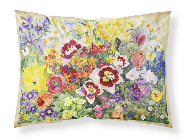Spring Floral by Anne Searle Fabric Standard Pillowcase SASE0954PILLOWCASE by Caroline's Treasures