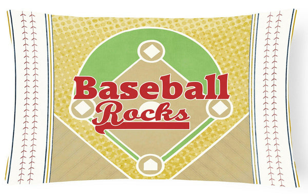 Baseball Rules   Canvas Fabric Decorative Pillow SB3077PW1216 by Caroline's Treasures