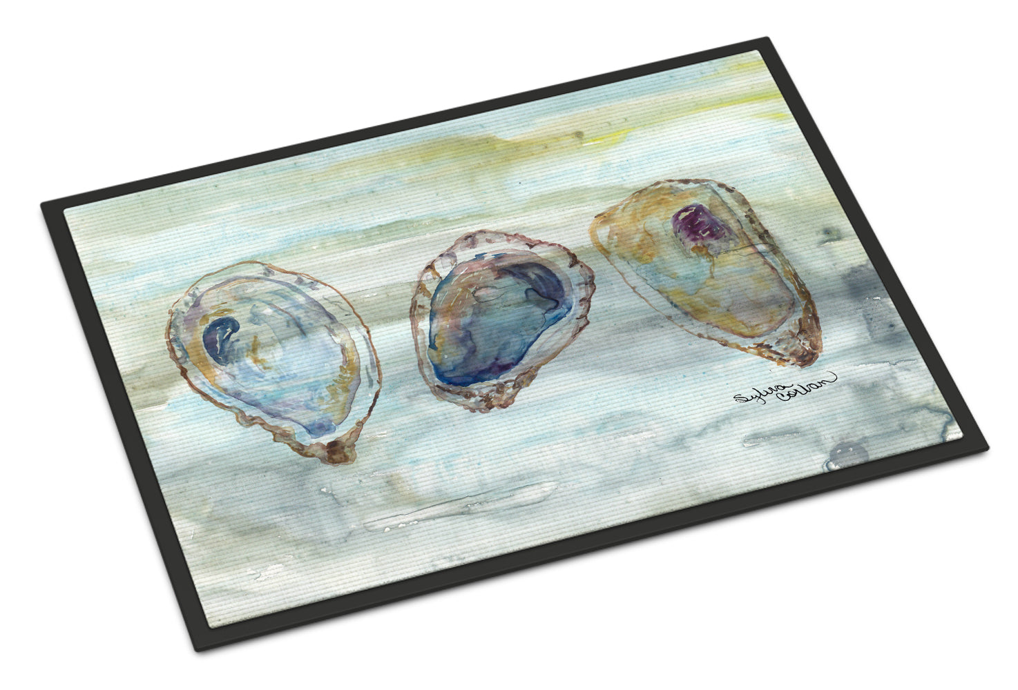 Oysters Watercolor Indoor or Outdoor Mat 18x27 SC2001MAT