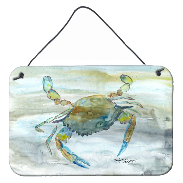 Blue Crab #2 Watercolor Wall or Door Hanging Prints SC2004DS812 by Caroline's Treasures