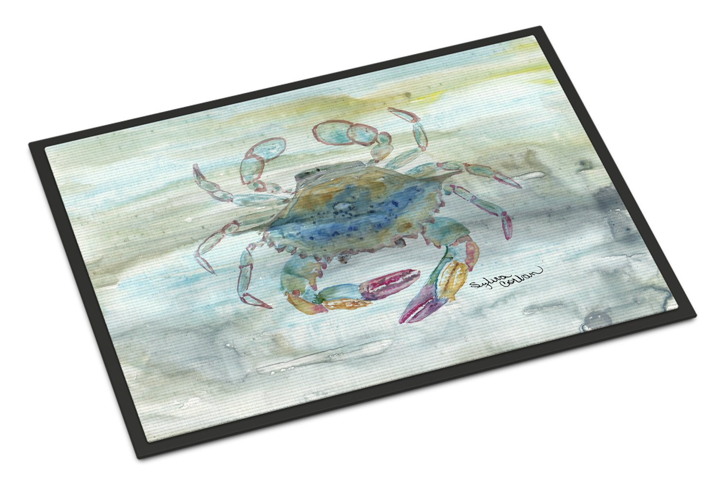 Female Blue Crab Watercolor Indoor or Outdoor Mat 24x36 SC2005JMAT