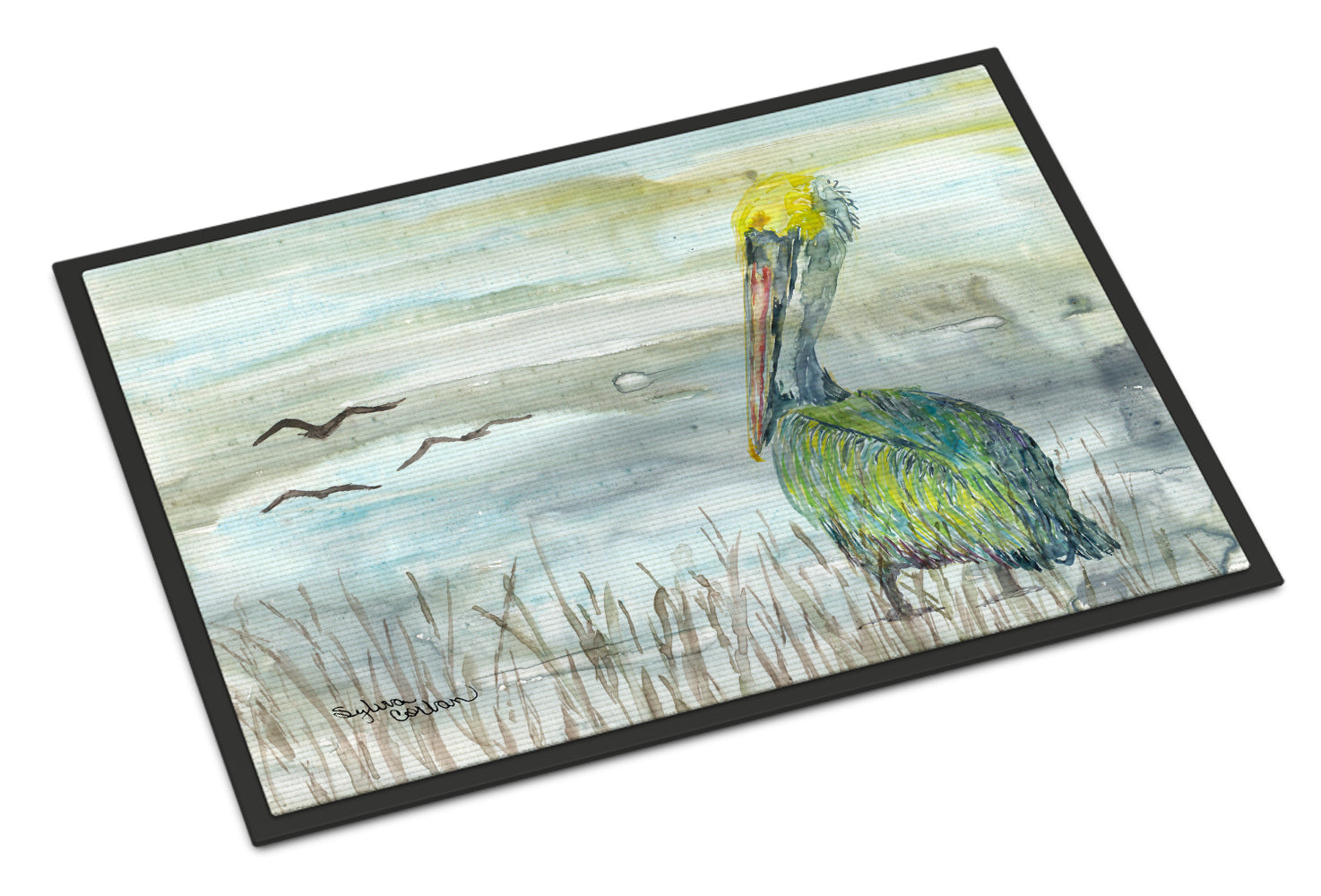 Pelican Watercolor Indoor or Outdoor Mat 18x27 SC2008MAT