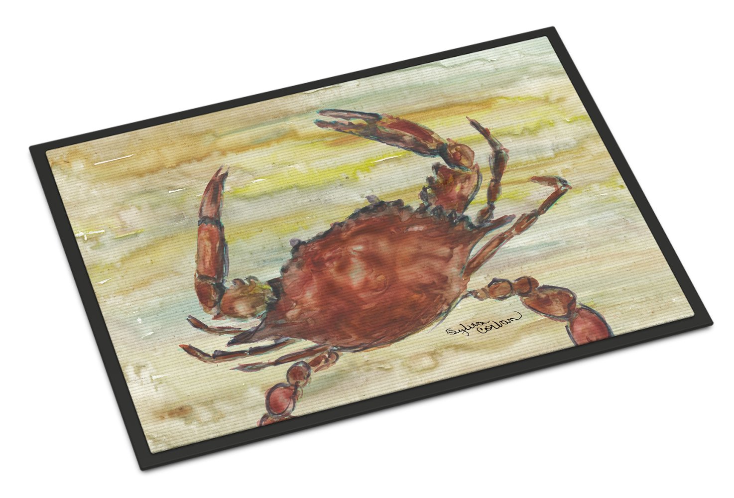 Cooked Crab Yellow Sky Indoor or Outdoor Mat 24x36 SC2022JMAT