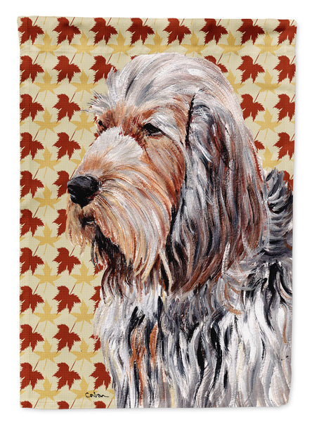 Otterhound Fall Leaves Flag Garden Size SC9684GF  the-store.com.