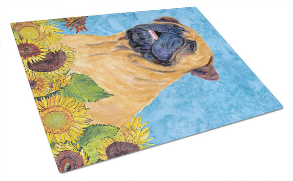 Bullmastiff Glass Cutting Board Large by Caroline's Treasures