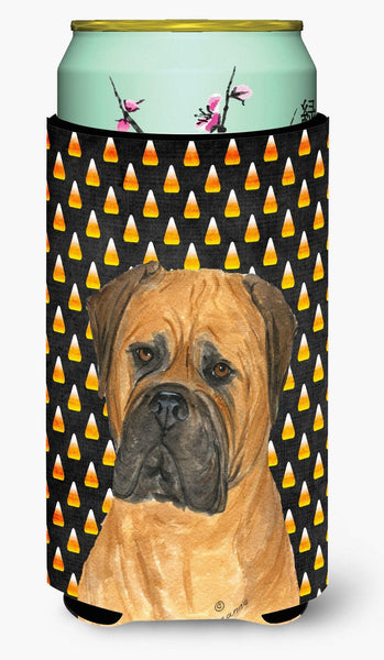 Bullmastiff Candy Corn Halloween Portrait  Tall Boy Beverage Insulator Beverage Insulator Hugger by Caroline's Treasures