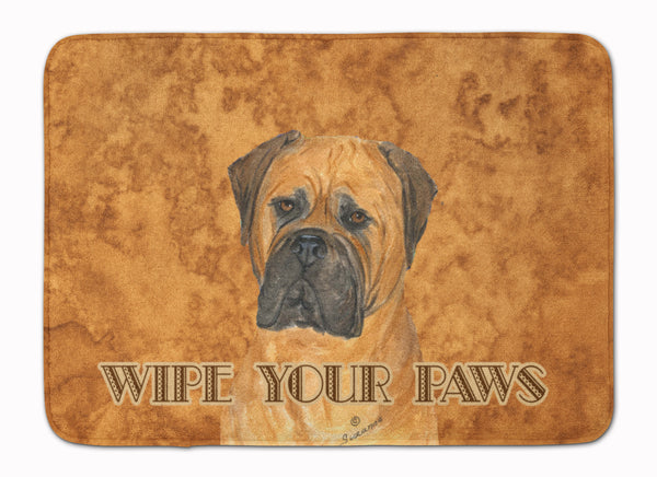 Bullmastiff Wipe your Paws Machine Washable Memory Foam Mat SS4883RUG - the-store.com