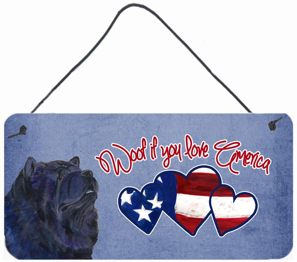 Woof if you love America Chow Chow Wall or Door Hanging Prints SS5012DS612 by Caroline's Treasures