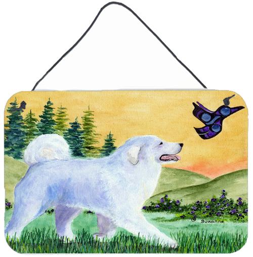 Great Pyrenees Indoor Aluminium Metal Wall or Door Hanging Prints by Caroline's Treasures