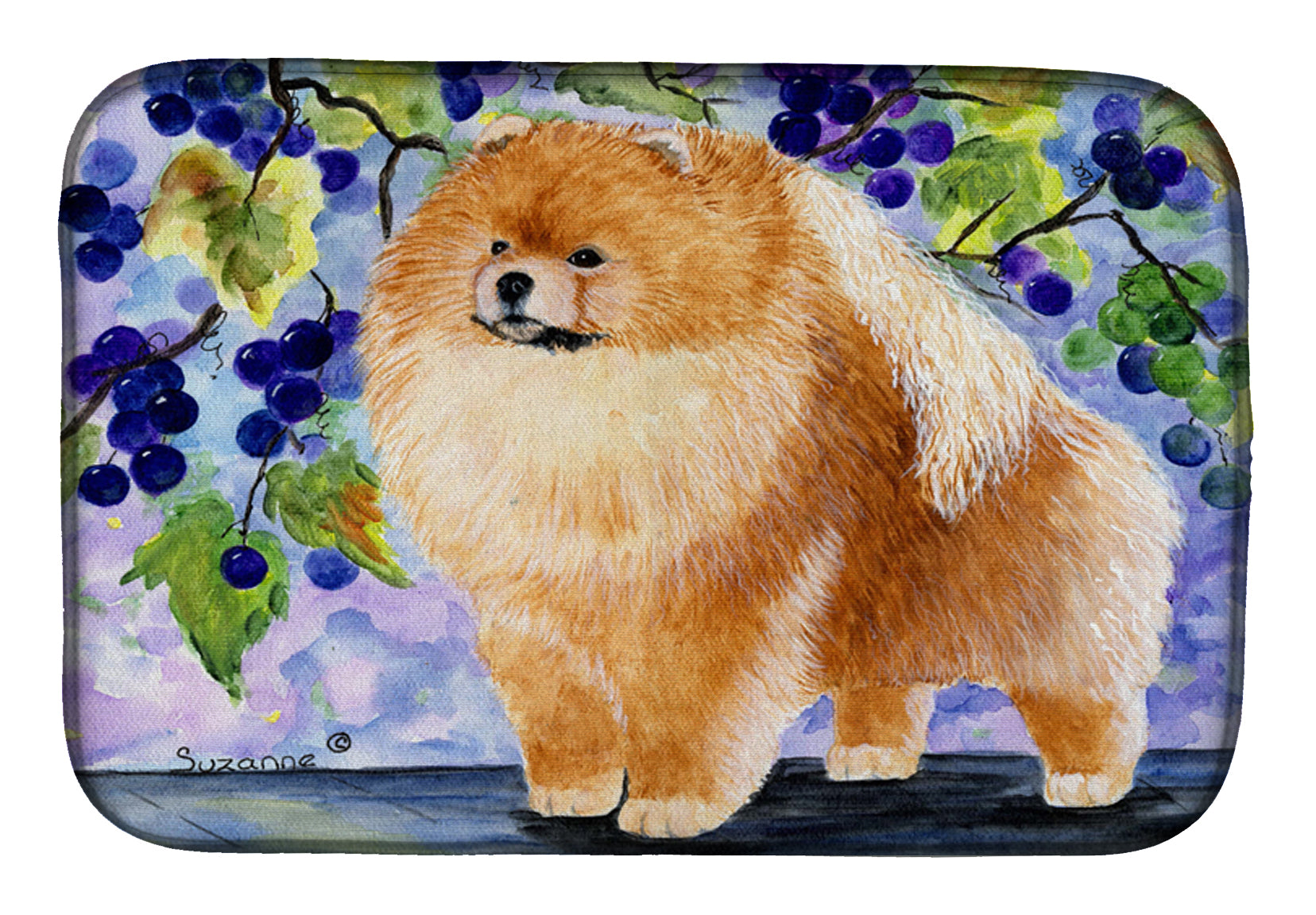 Pomeranian+Dish+Drying+Mat+SS8251DDM