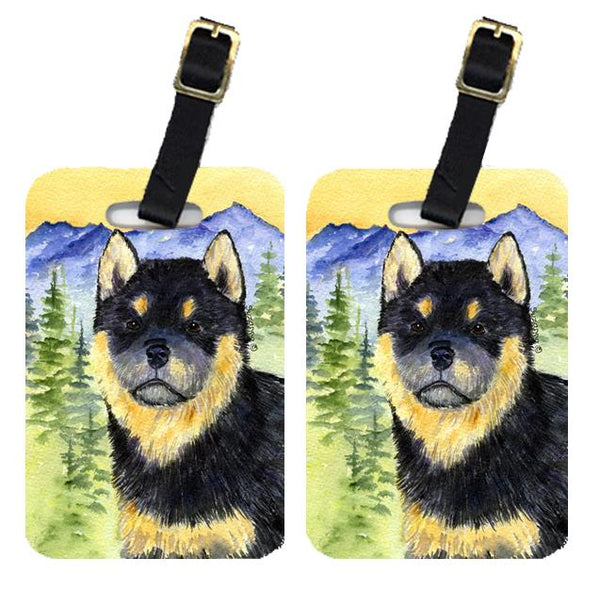 Pair of 2 Shiba Inu Luggage Tags by Caroline's Treasures