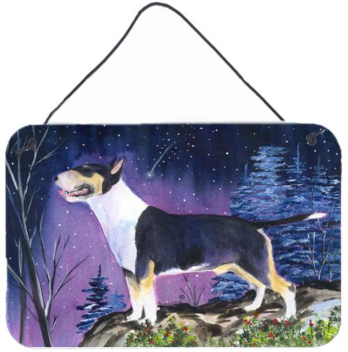 Bull Terrier Indoor Aluminium Metal Wall or Door Hanging Prints by Caroline's Treasures