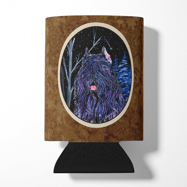 Starry Night Bouvier des Flandres Can or Bottle Beverage Insulator Hugger.