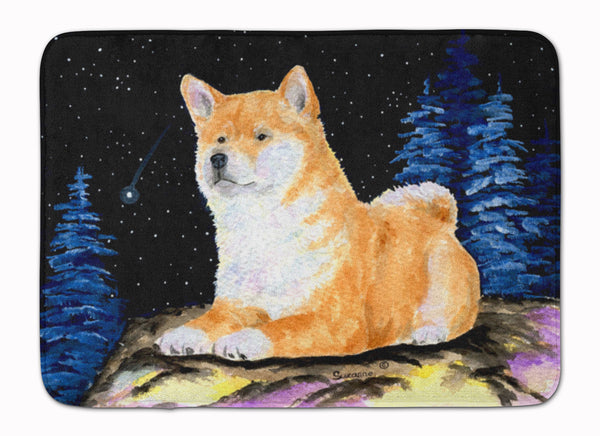 Starry Night Shiba Inu Machine Washable Memory Foam Mat SS8445RUG - the-store.com