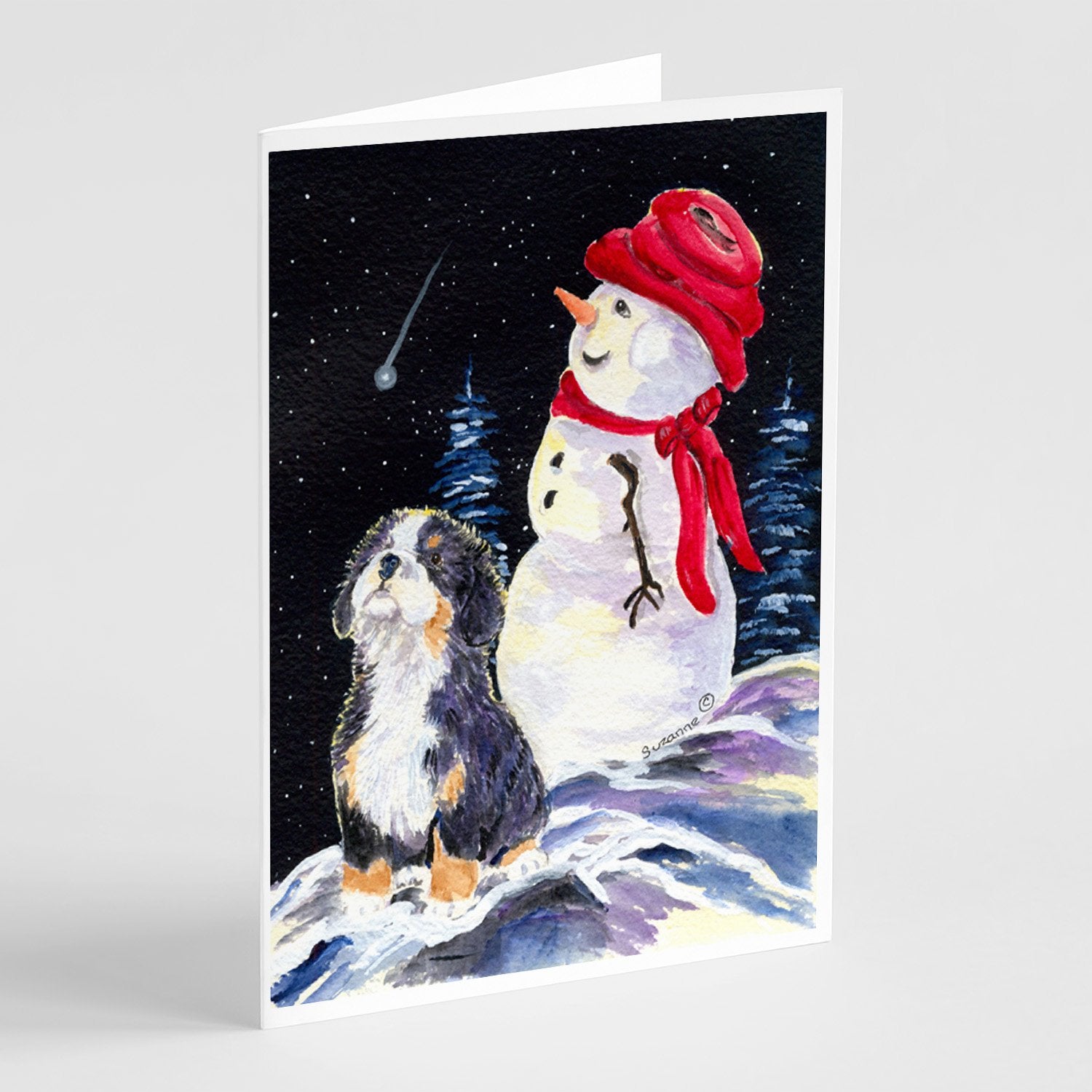 Buy+this+Bernese+Mountain+Dog+Greeting+Cards+and+Envelopes+Pack+of+8