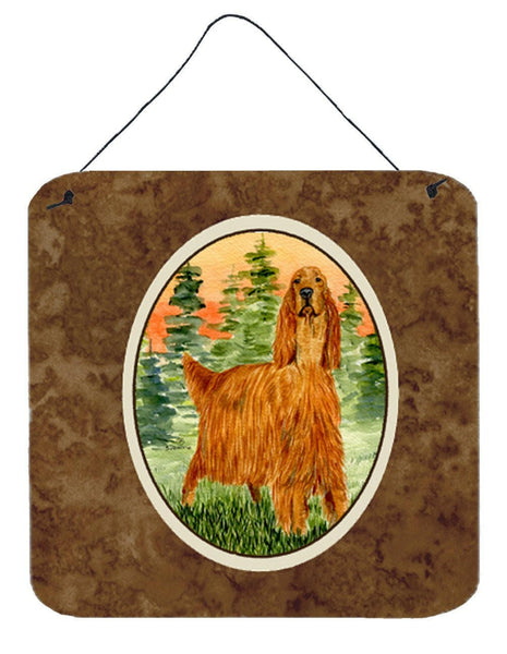 Irish Setter Aluminium Metal Wall or Door Hanging Prints by Caroline's Treasures