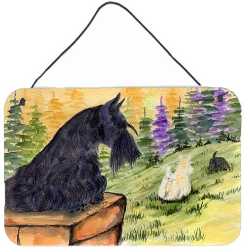 Scottish Terrier Indoor Aluminium Metal Wall or Door Hanging Prints by Caroline's Treasures