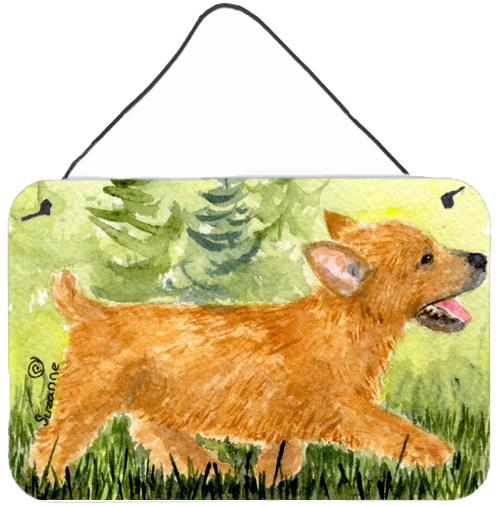 Norwich Terrier Indoor Aluminium Metal Wall or Door Hanging Prints by Caroline's Treasures