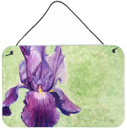 Purple Iris by Malenda Trick Wall or Door Hanging Prints TMTR0234DS812 by Caroline's Treasures