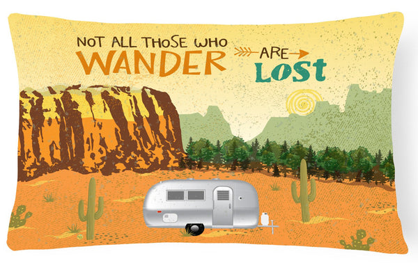 Airstream Camper Camping Wander Canvas Fabric Decorative Pillow VHA3026PW1216 by Caroline's Treasures