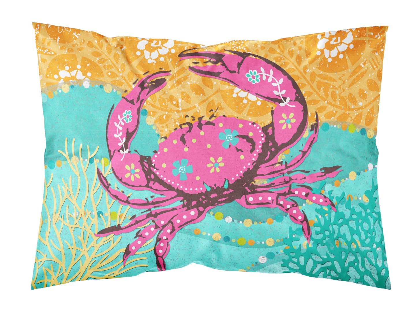 Coastal Pink Crab Fabric Standard Pillowcase VHA3028PILLOWCASE