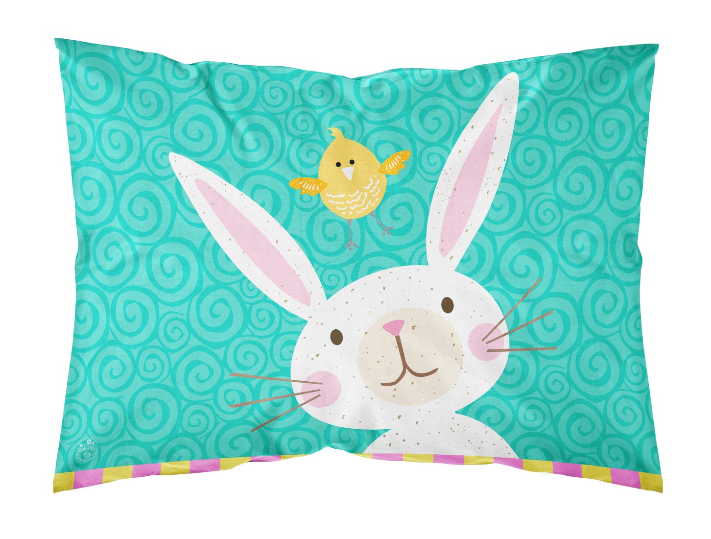 Happy Easter Rabbit Fabric Standard Pillowcase VHA3032PILLOWCASE