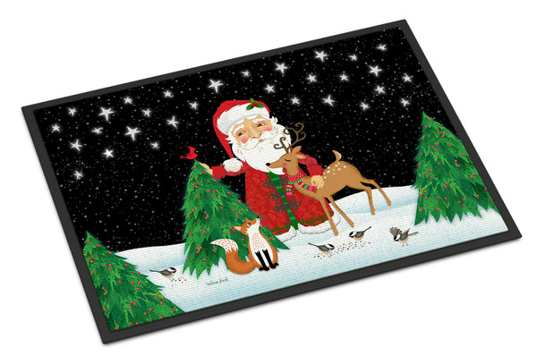 Santa Claus Christmas Indoor or Outdoor Mat 18x27 VHA3033MAT - the-store.com