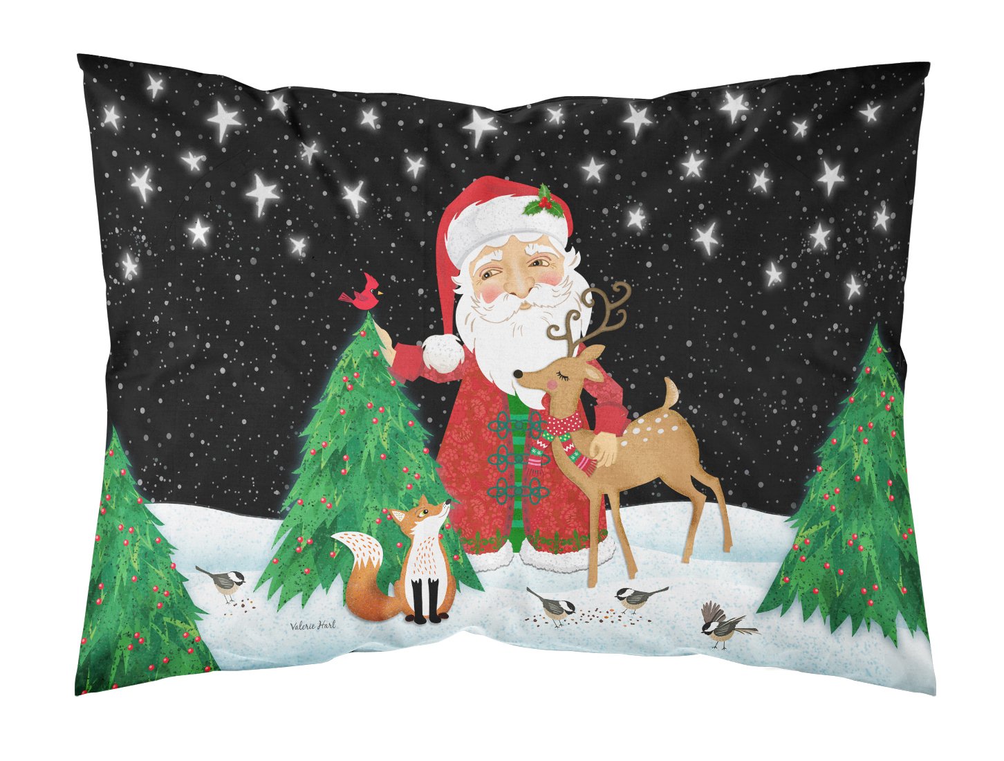 Santa Claus Christmas Fabric Standard Pillowcase VHA3033PILLOWCASE