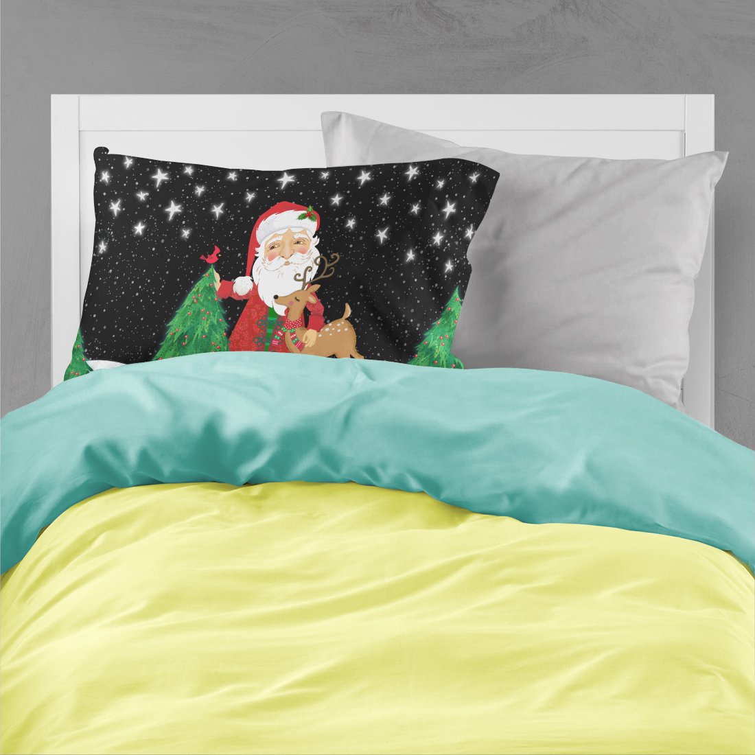 Santa Claus Christmas Fabric Standard Pillowcase VHA3033PILLOWCASE