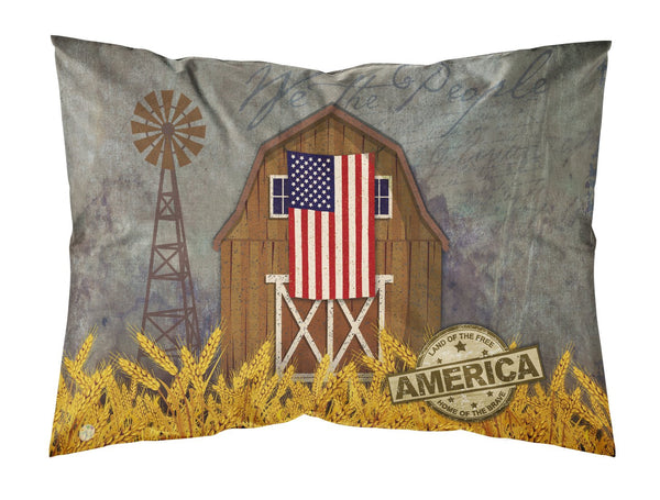 Patriotic Barn Land of America Fabric Standard Pillowcase VHA3036PILLOWCASE by Caroline's Treasures