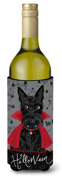 Halloween Vampire Scottie Wine Bottle Beverage Insulator Hugger VHA3037LITERK by Caroline's Treasures