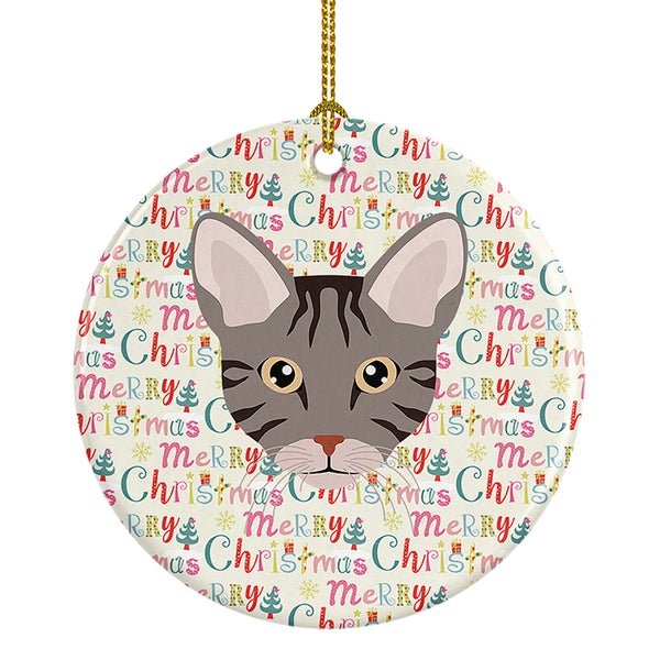 Buy this Ocicat Cat Christmas Ceramic Ornament