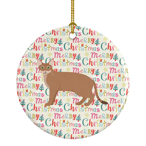 Buy this Chausie Cat Christmas Ceramic Ornament